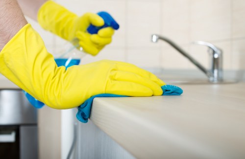 Shadwell Carpet Cleaners team working safely with protective equipment